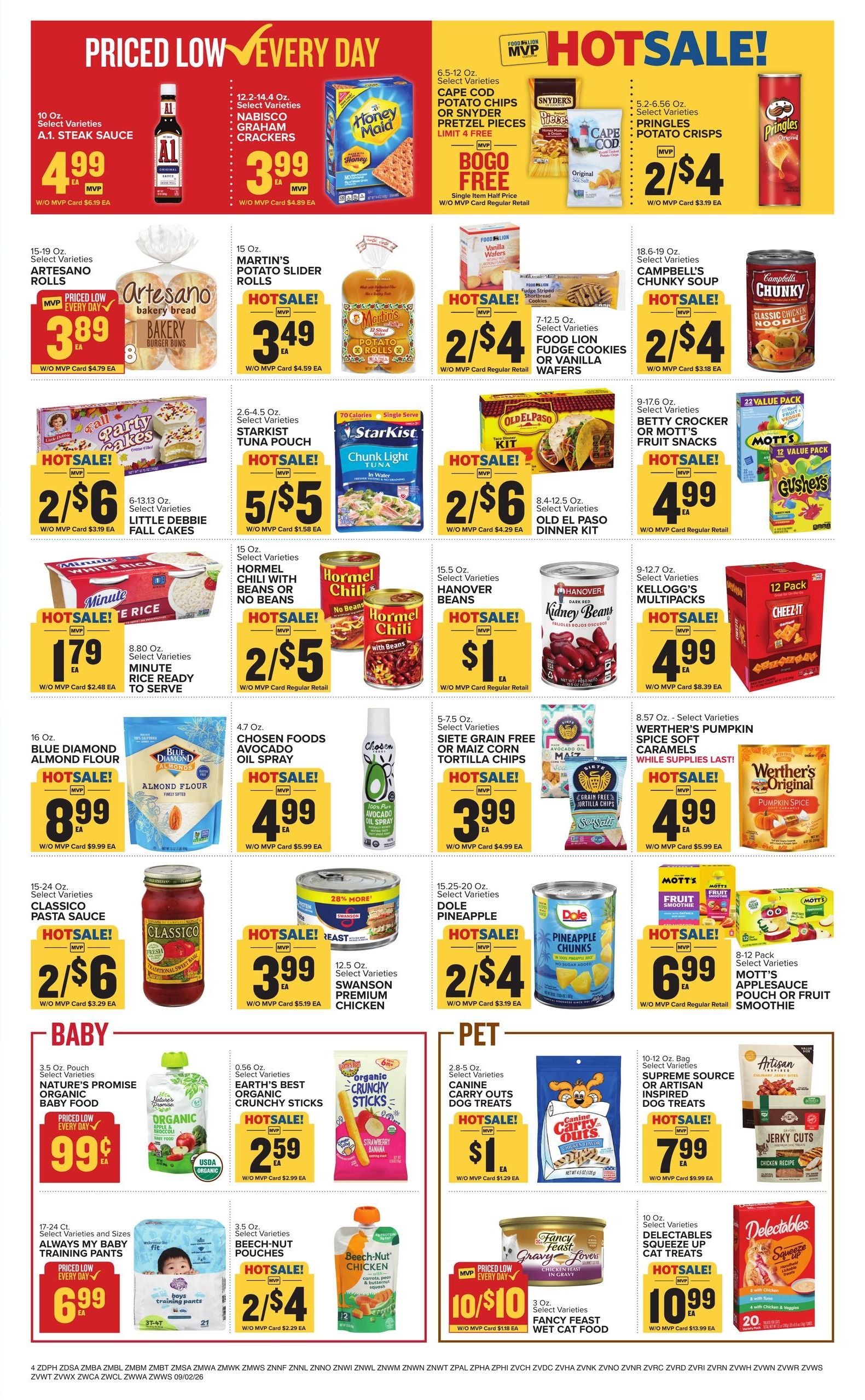 Food Lion (Bridgeport Area, WV) Weekly Ad September 2 - 8, 2026