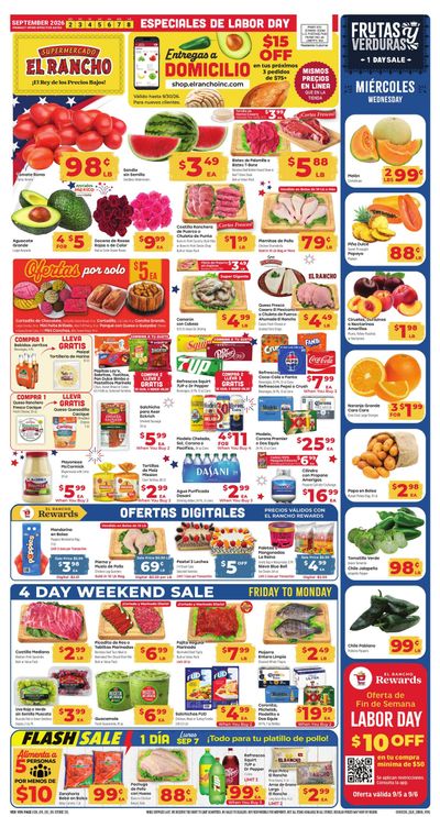 El Rancho Supermercado (Odessa Area, TX) Weekly Ad September 2 - 8, 2026