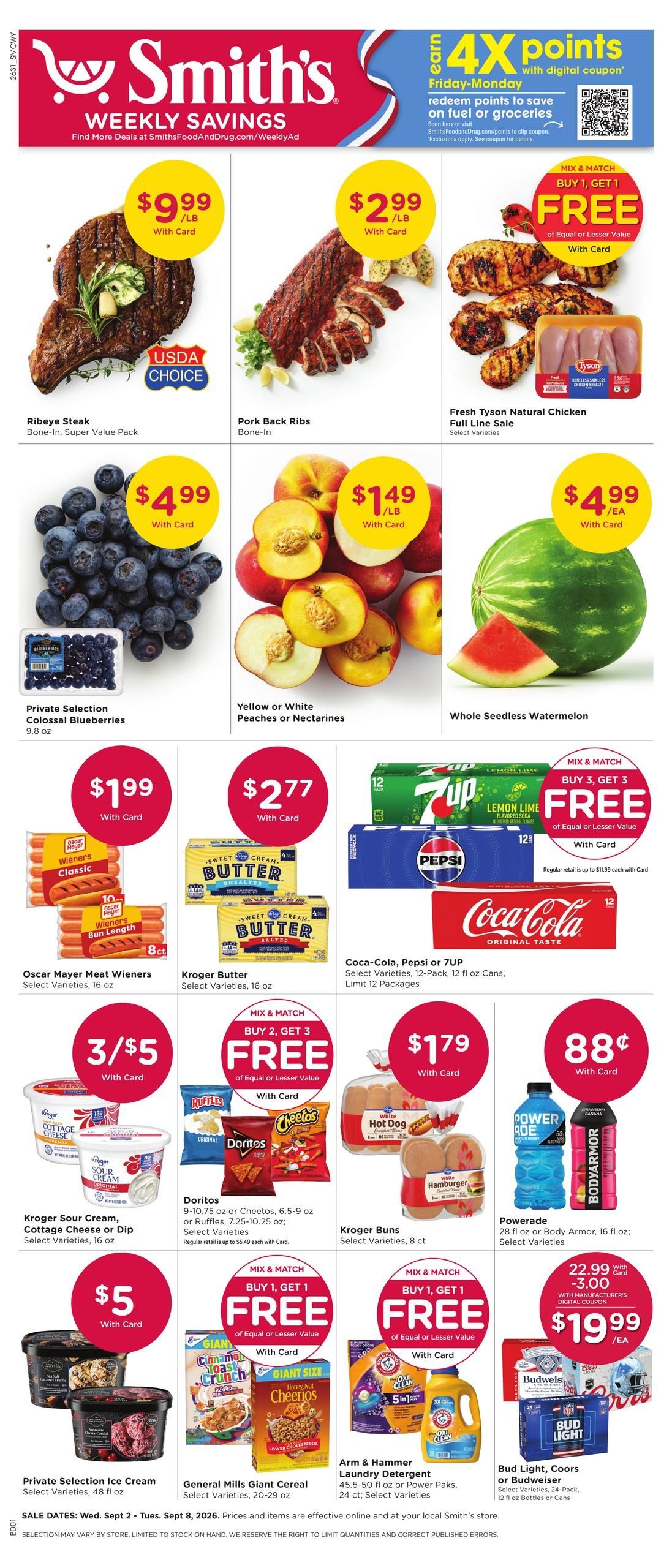 Smith's (Casper Area, WY) Weekly Ad September 2 - 8, 2026