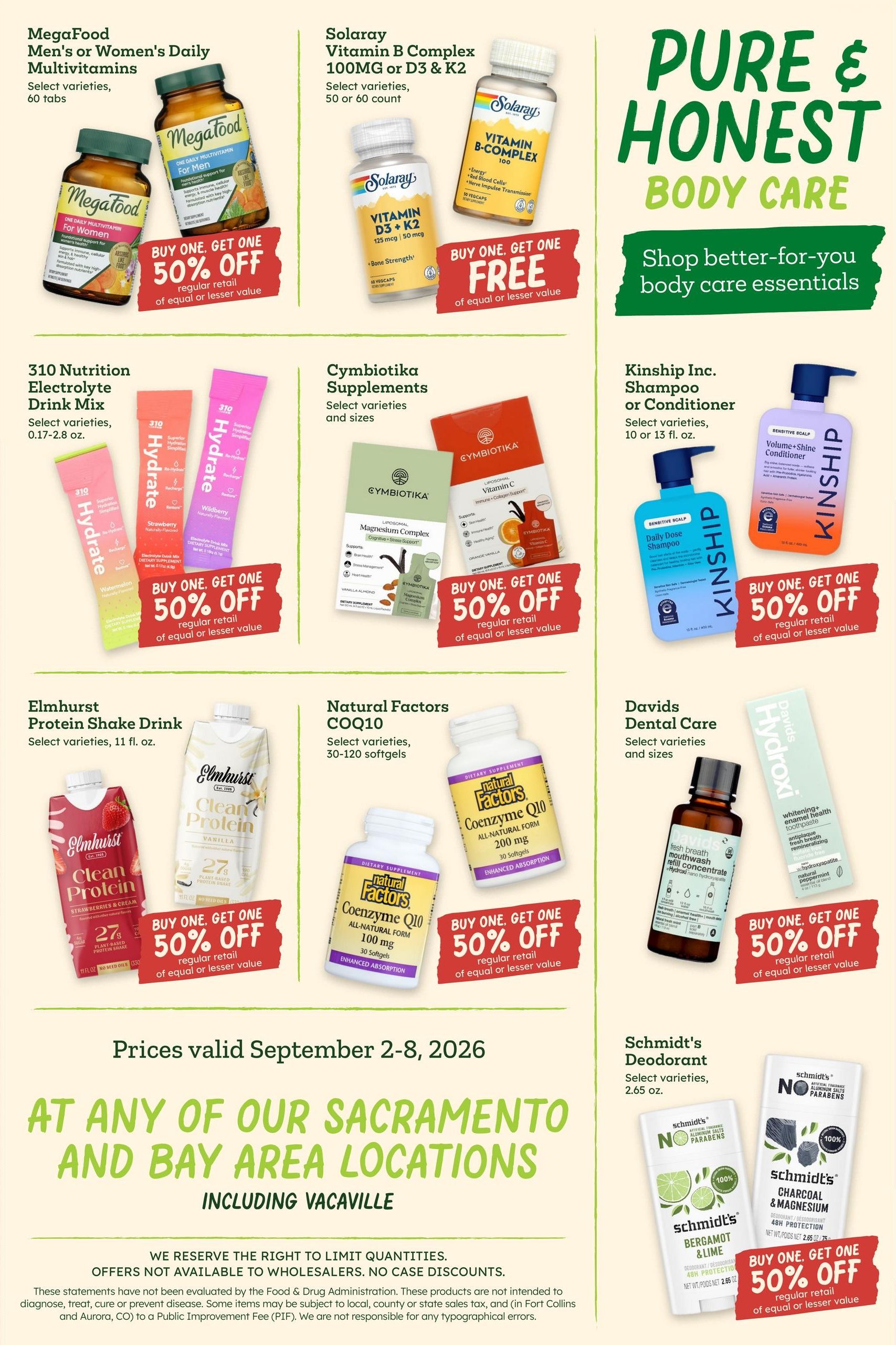 Sprouts Farmers Market (Antioch Area, CA) Weekly Ad September 2 - 8, 2026