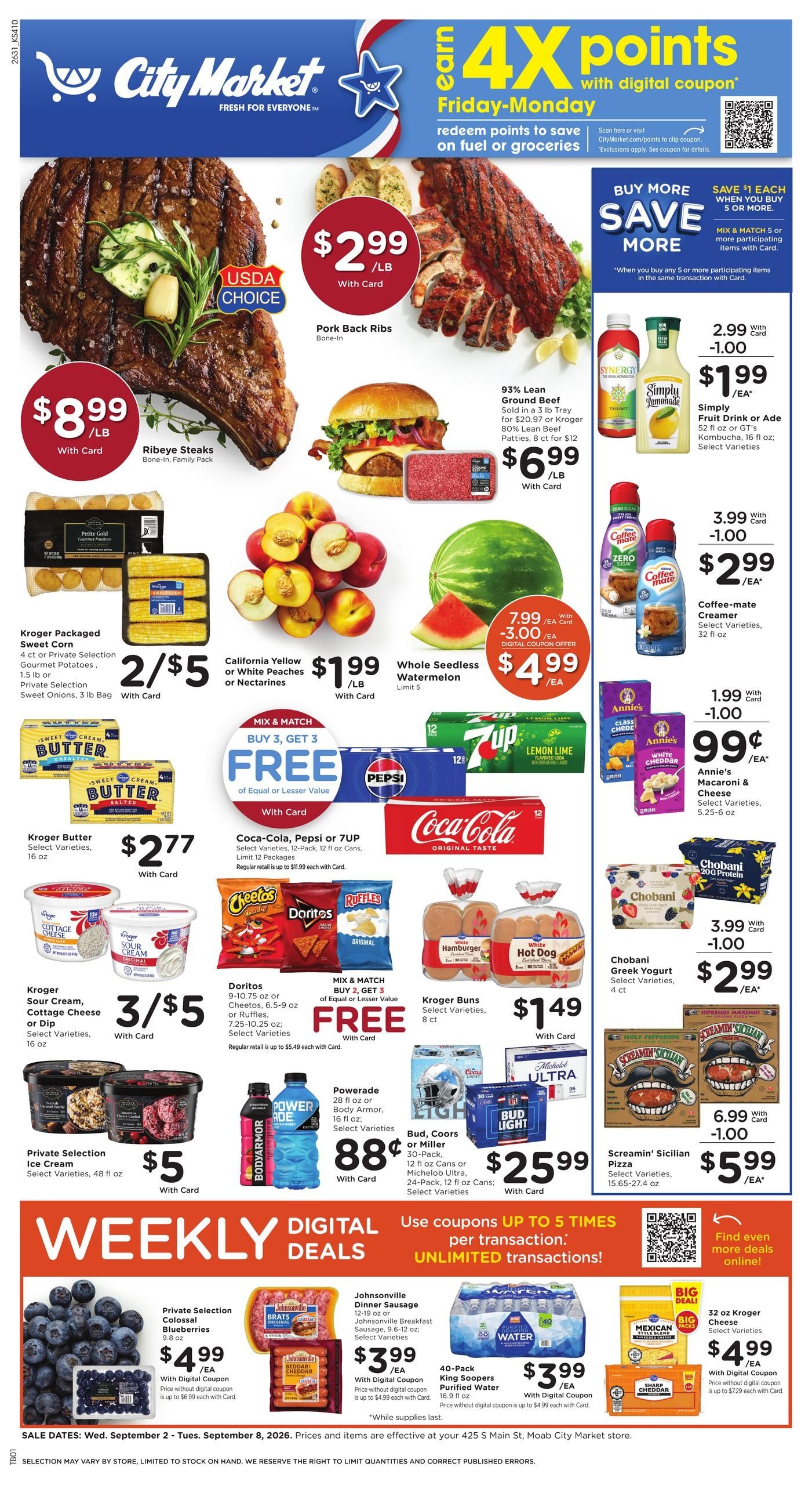 City Market (Moab Area, UT) Weekly Ad September 2 - 8, 2026
