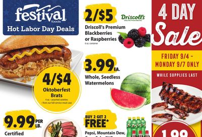 Festival Foods (Milwaukee Area, WI) Weekly Ad (organic) Weekly Ad September 2 - 8, 2026