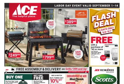 Ace Hardware (Alhambra Area, CA) September Labor Day Weekly Ad September 1 - 14, 2026