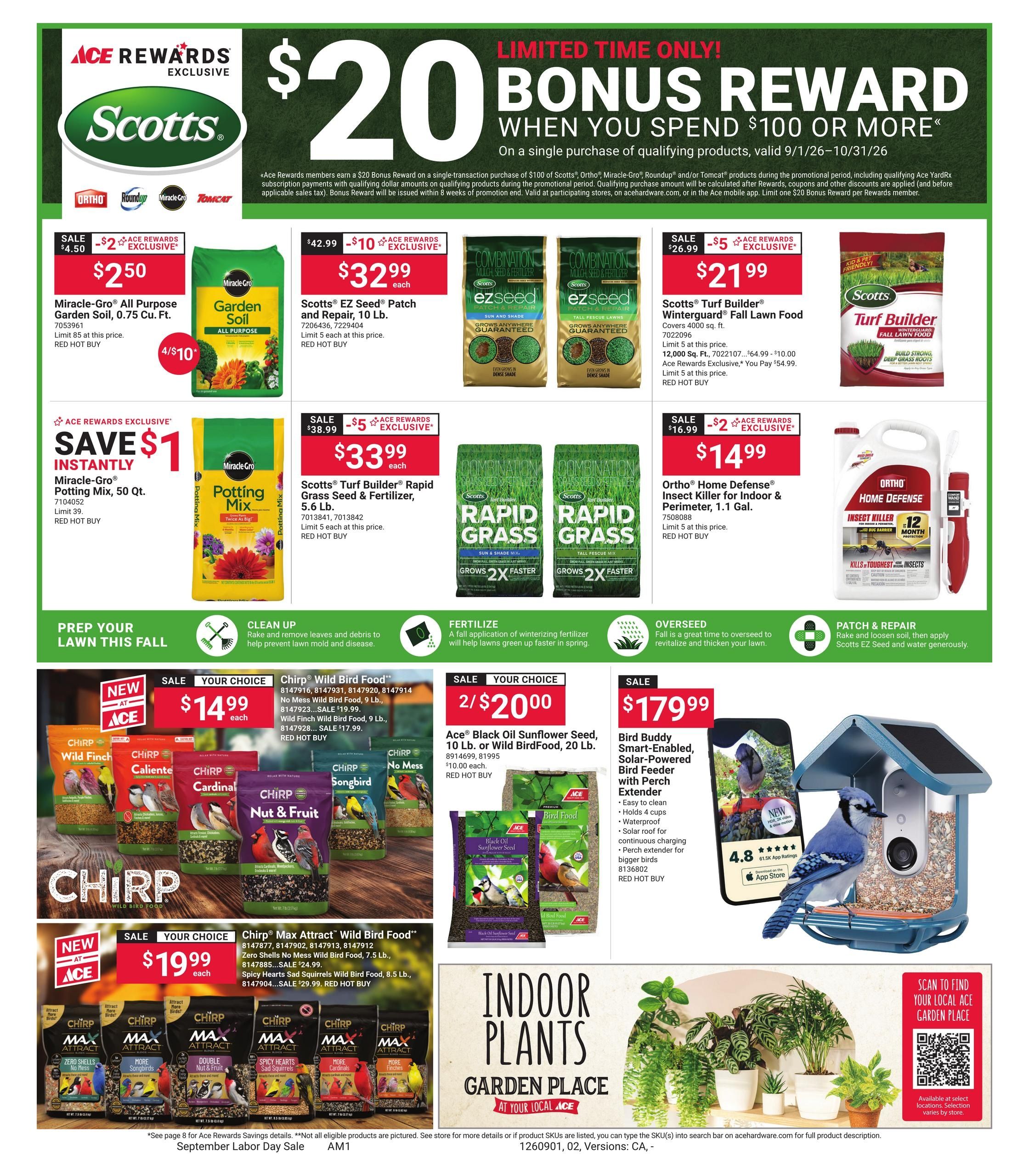 Ace Hardware (Alhambra Area, CA) September Labor Day Weekly Ad September 1 - 14, 2026