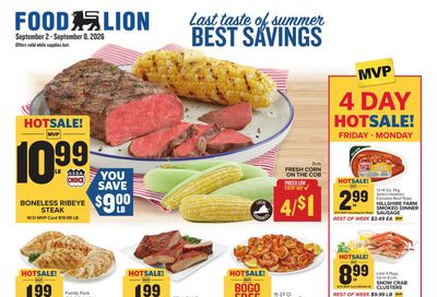 Food Lion (Keysville Area, VA) Weekly Ad September 2 - 8, 2026