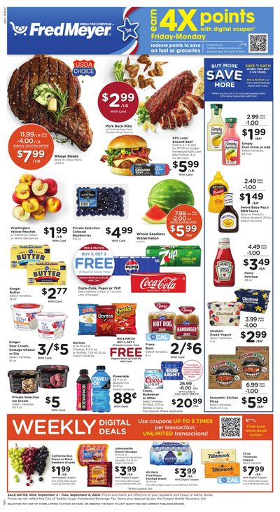 Fred Meyer (Calder Area, ID) Weekly Ad September 2 - 8, 2026