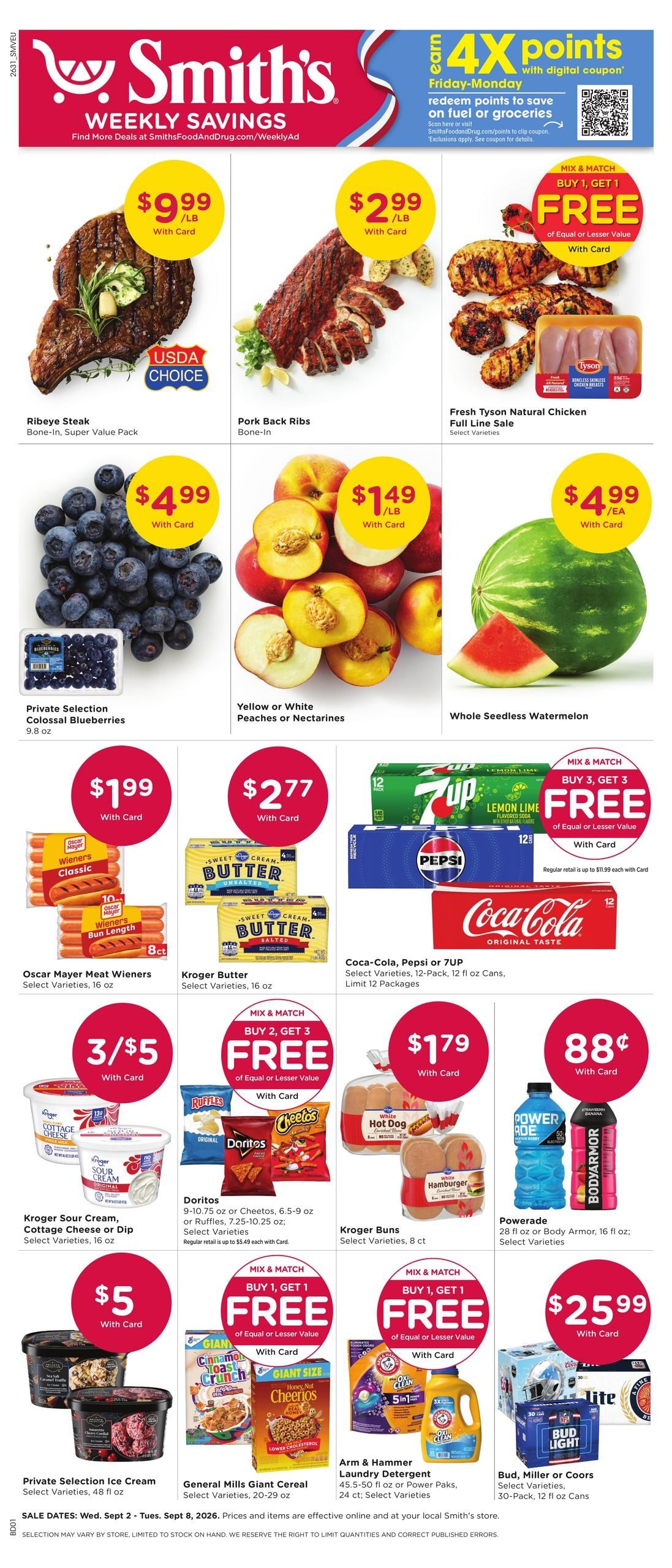 Smith's (Fort Duchesne Area, UT) Weekly Ad September 2 - 8, 2026
