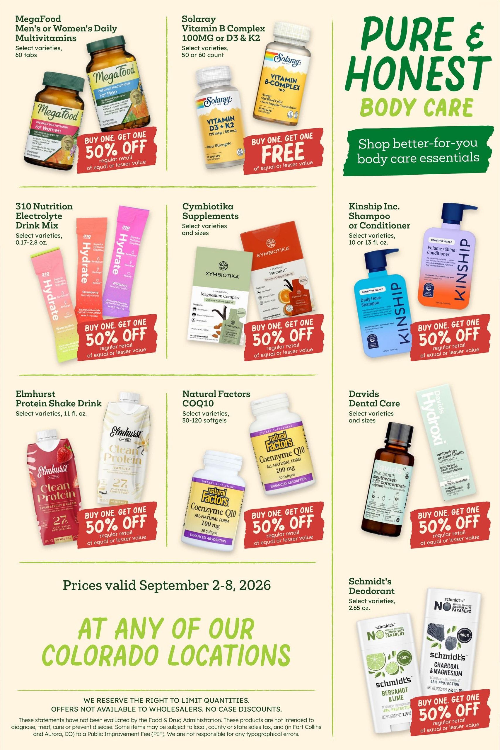 Sprouts Farmers Market (Arvada Area, CO) Weekly Ad September 2 - 8, 2026