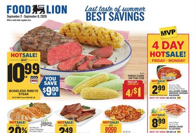 Food Lion (Tallahassee Area, FL) Weekly Ad September 2 - 8, 2026