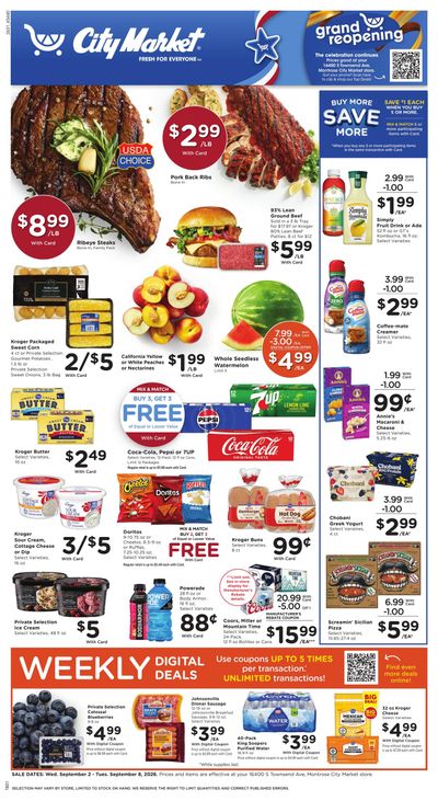 City Market (Ridgway Area, CO) Weekly Ad September 2 - 8, 2026
