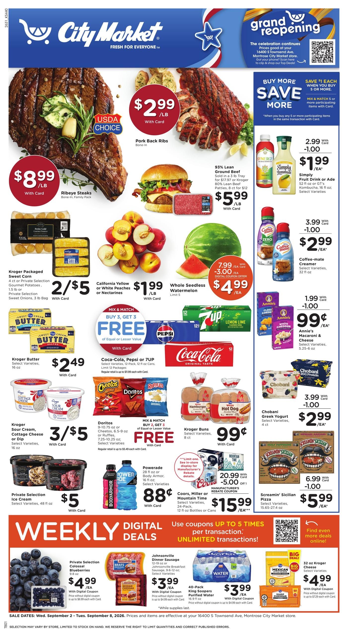 City Market (Ridgway Area, CO) Weekly Ad September 2 - 8, 2026