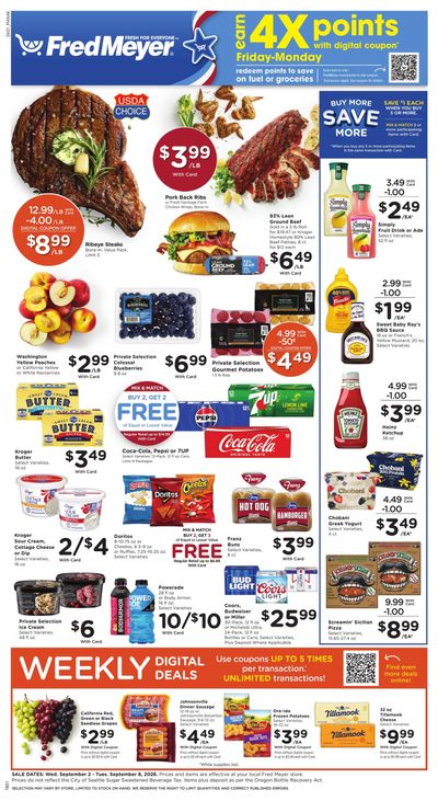 Fred Meyer (Chugiak Area, AK) Weekly Ad September 2 - 8, 2026