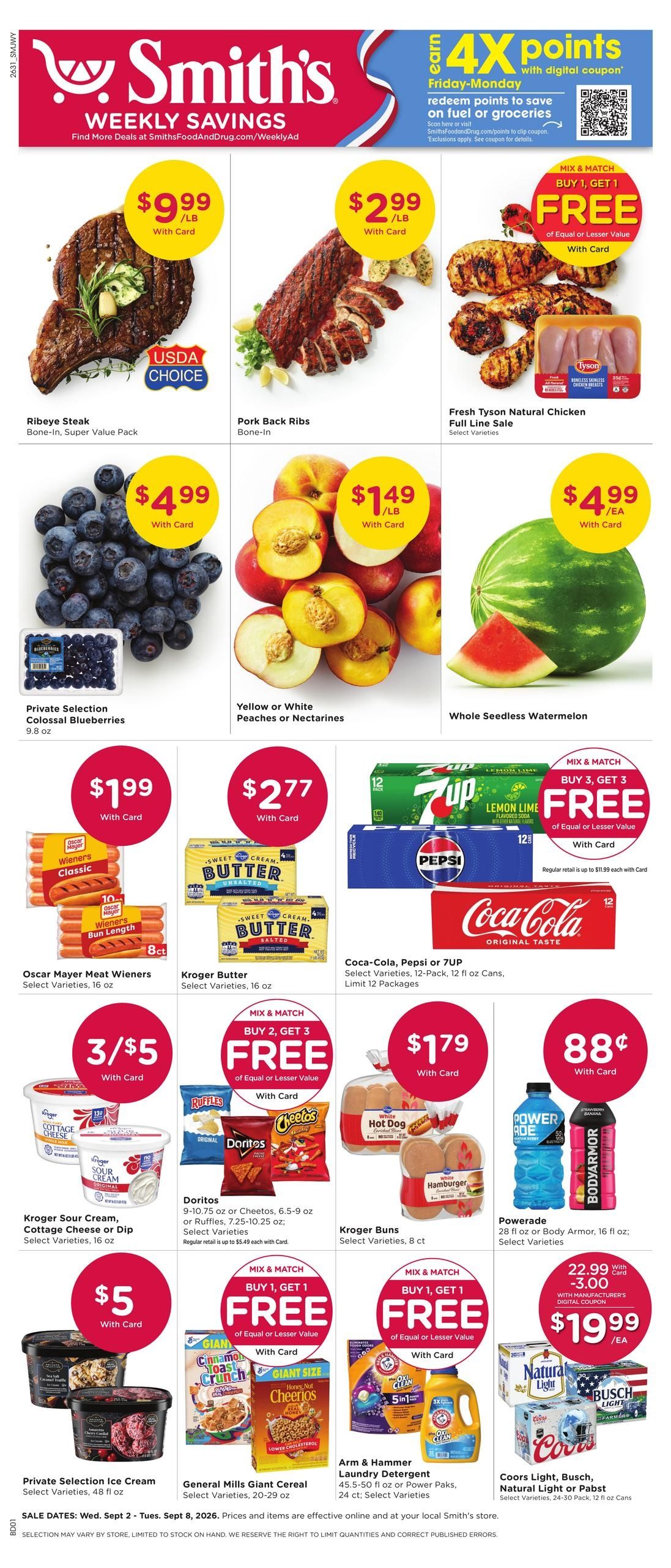 Smith's (Driggs Area, ID) Weekly Ad September 2 - 8, 2026