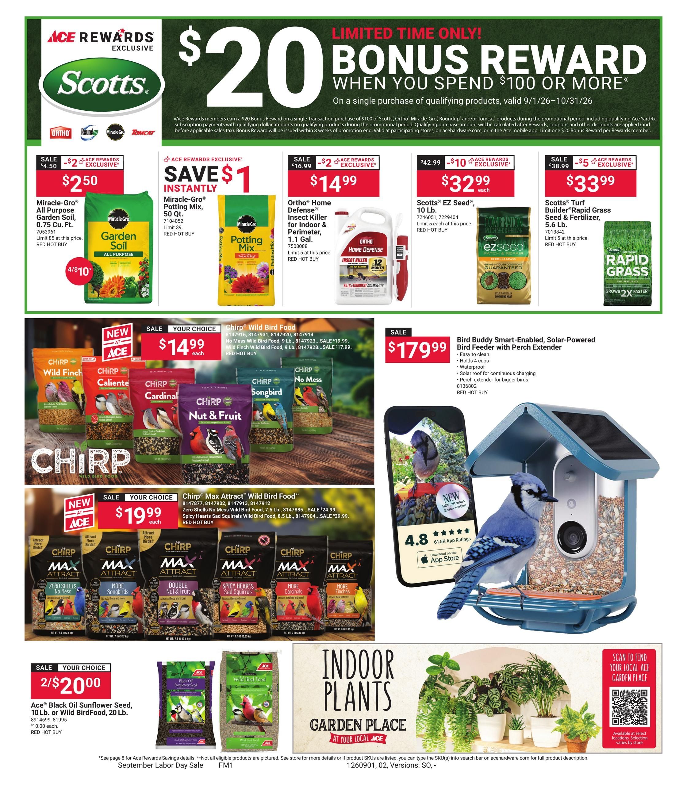 Ace Hardware (Anniston Area, AL) September Labor Day Weekly Ad September 1 - 14, 2026