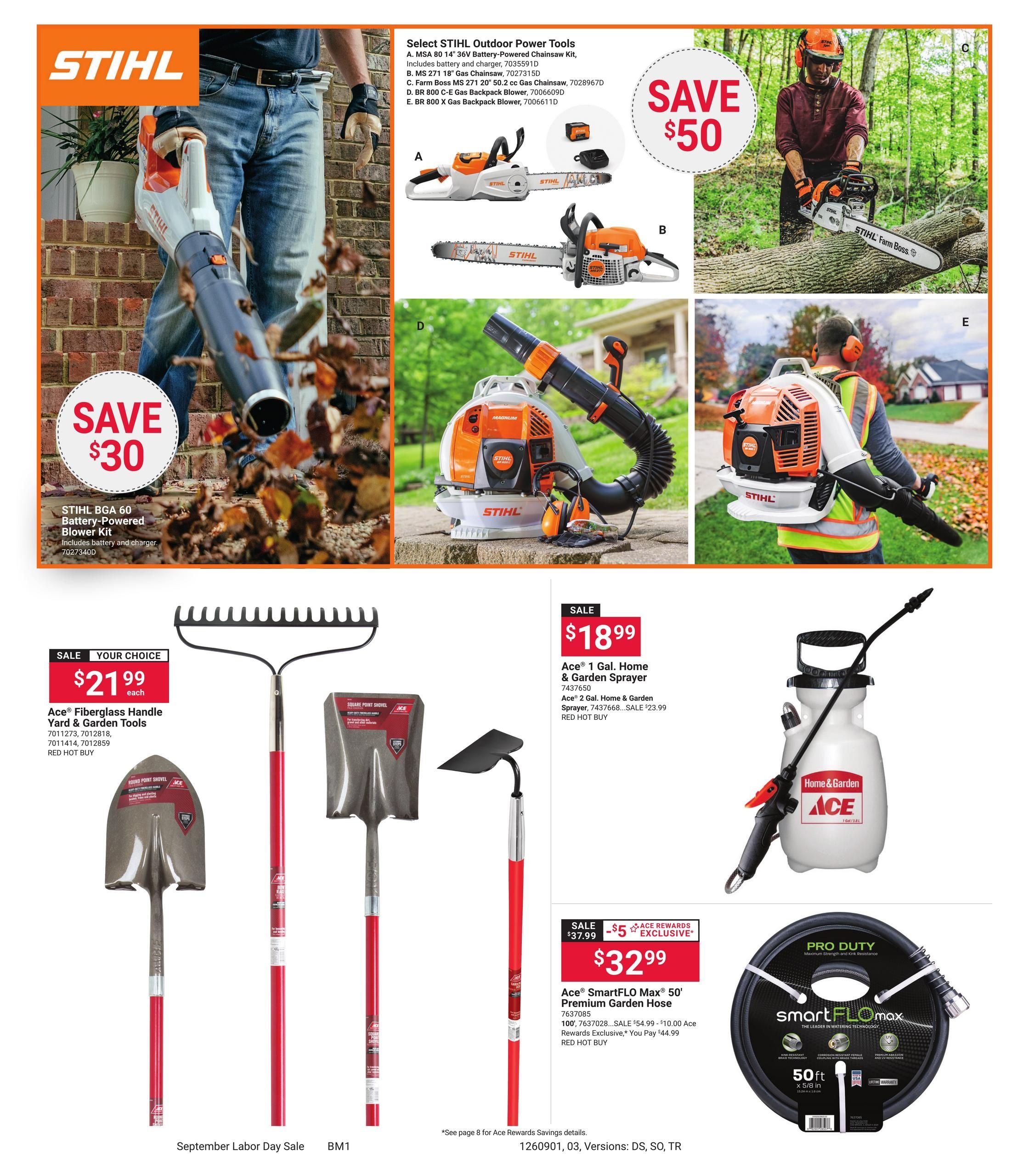 Ace Hardware (Anniston Area, AL) September Labor Day Weekly Ad September 1 - 14, 2026