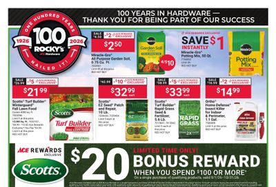 Ace Hardware (Bridgeport Area, CT) Rocky's 100 Years Weekly Ad September 1 - 14, 2026