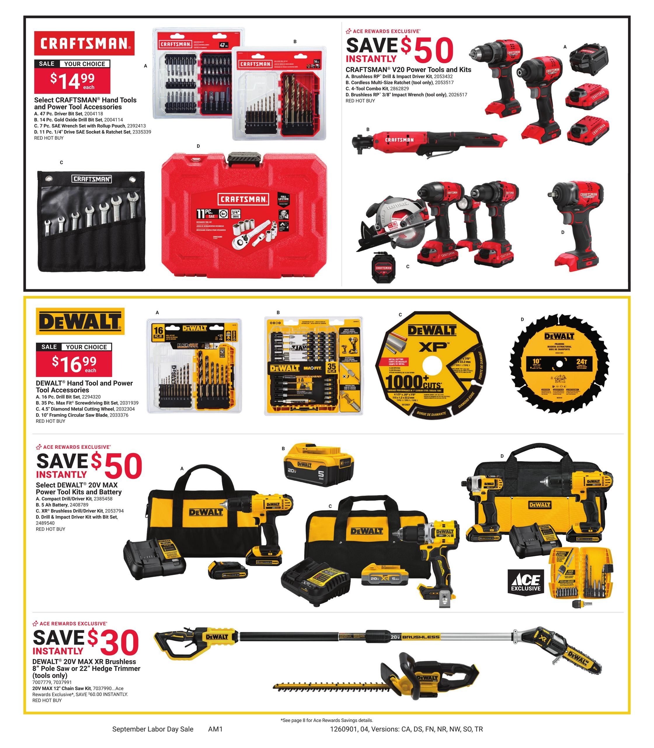 Ace Hardware (Calder Area, ID) September Labor Day Weekly Ad September 1 - 14, 2026