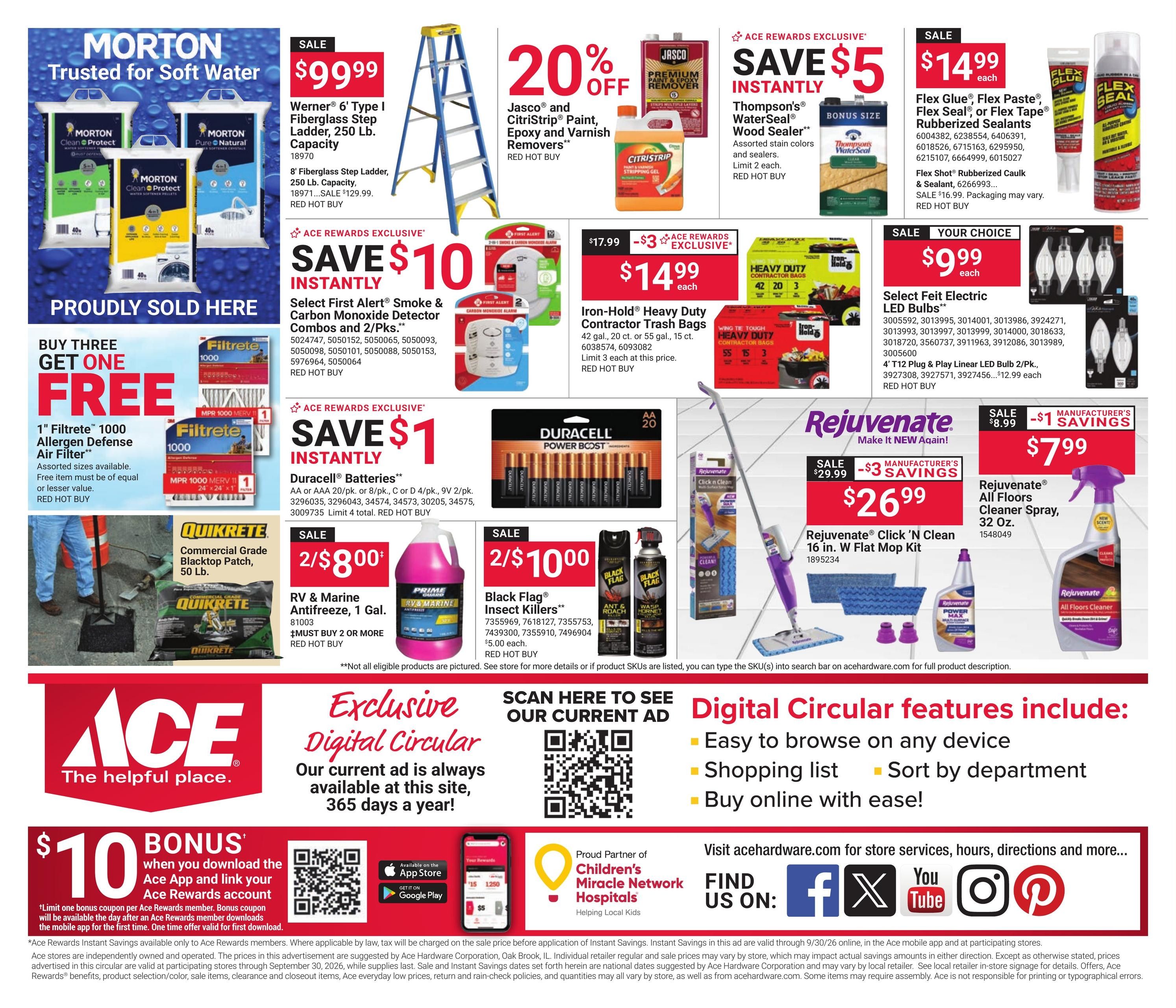 Ace Hardware (Deltona Area, FL) September Month Long Weekly Ad September 1 - 30, 2026