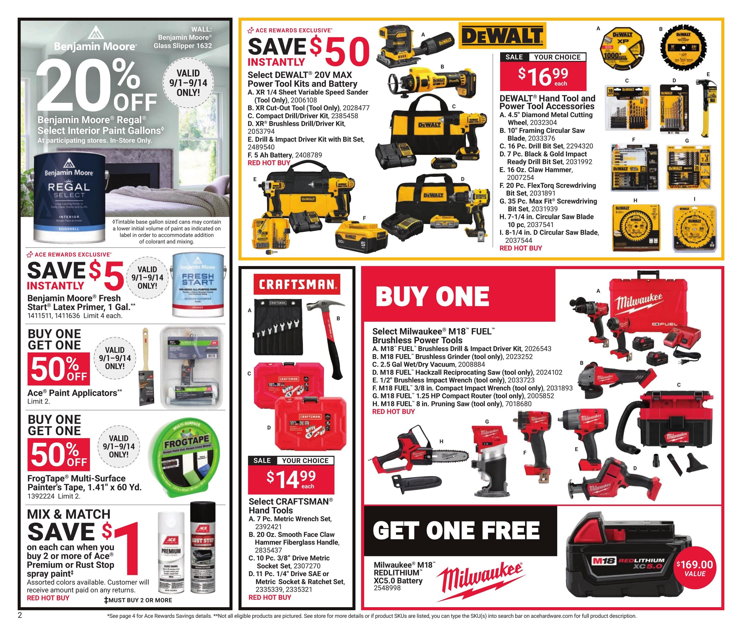 Ace Hardware (Iowa Area, LA) September Month Long Weekly Ad September 1 - 30, 2026