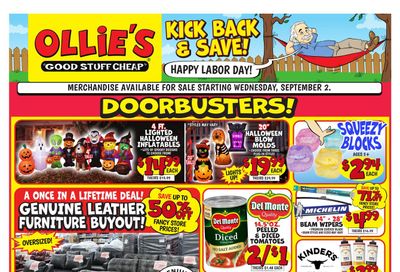 Ollie's Bargain Outlet (Bellevue Area, IA) Weekly Ad September 2 - 8, 2026