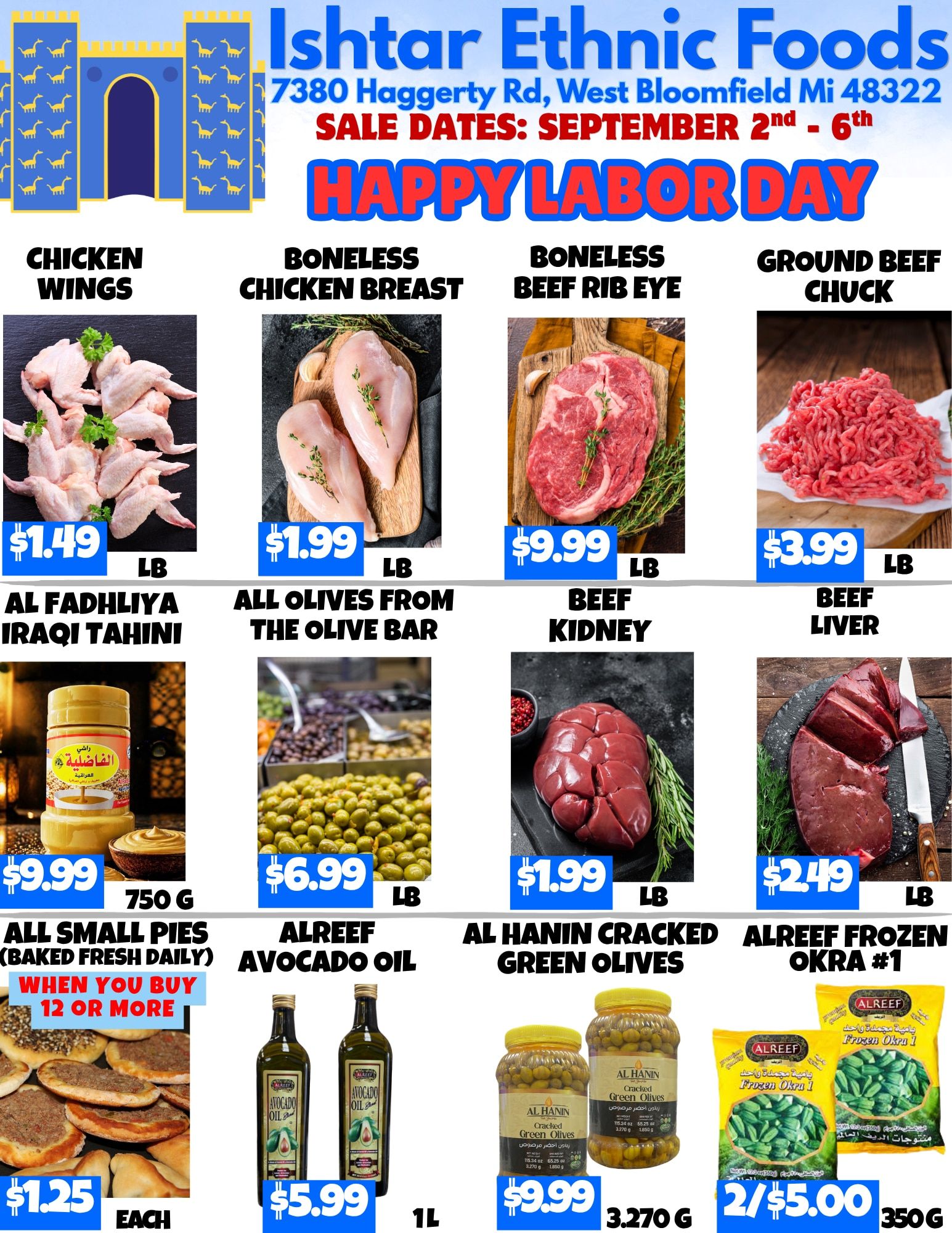 Ishtar Ethnic Foods Weekly Ad September 2 - 6, 2026