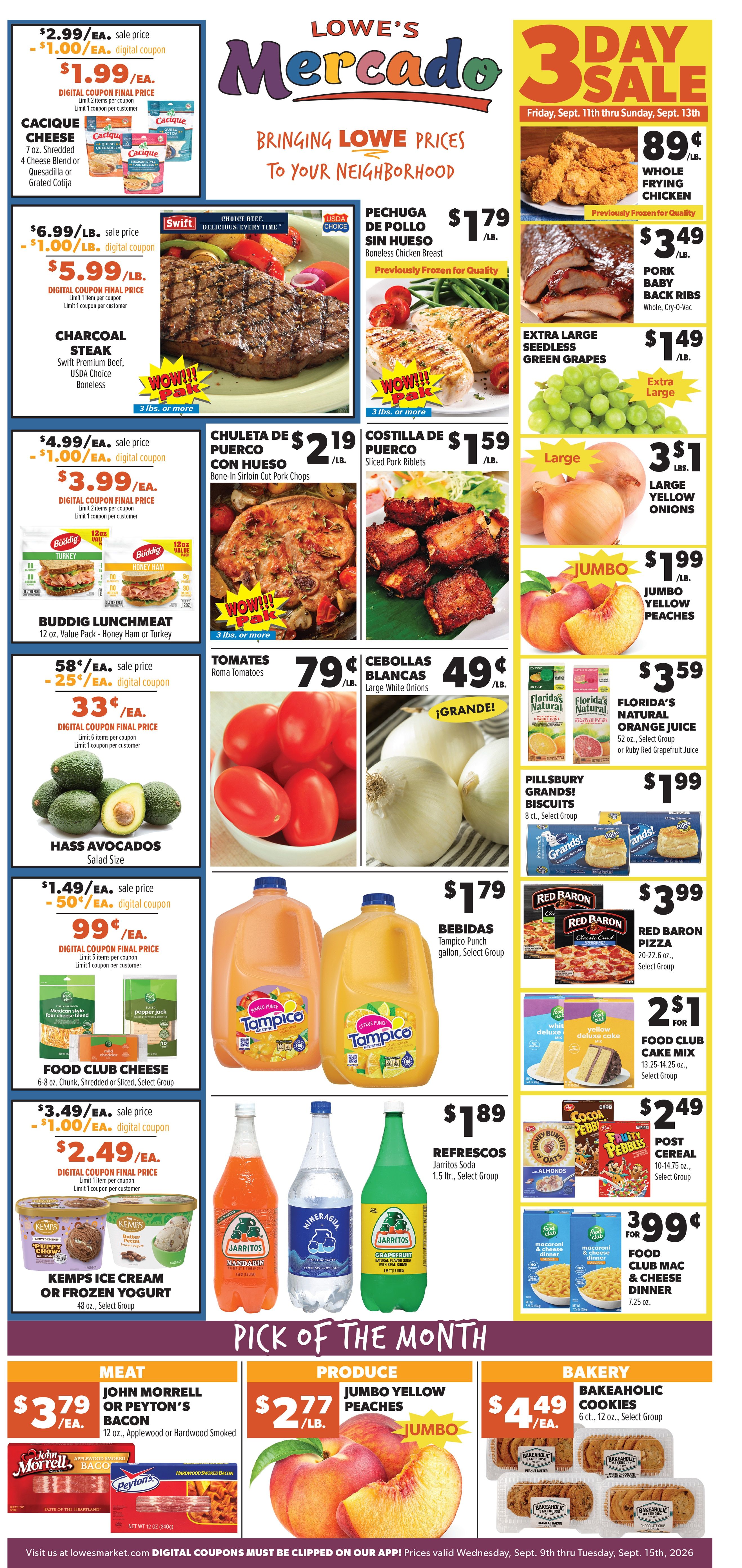 Lowe's Mercado (Colorado) Weekly Ad September 9 - 15, 2026