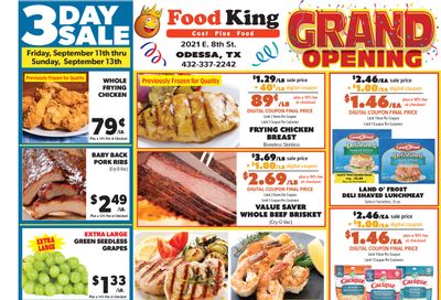 Food King Weekly Ad September 9 - 15, 2026