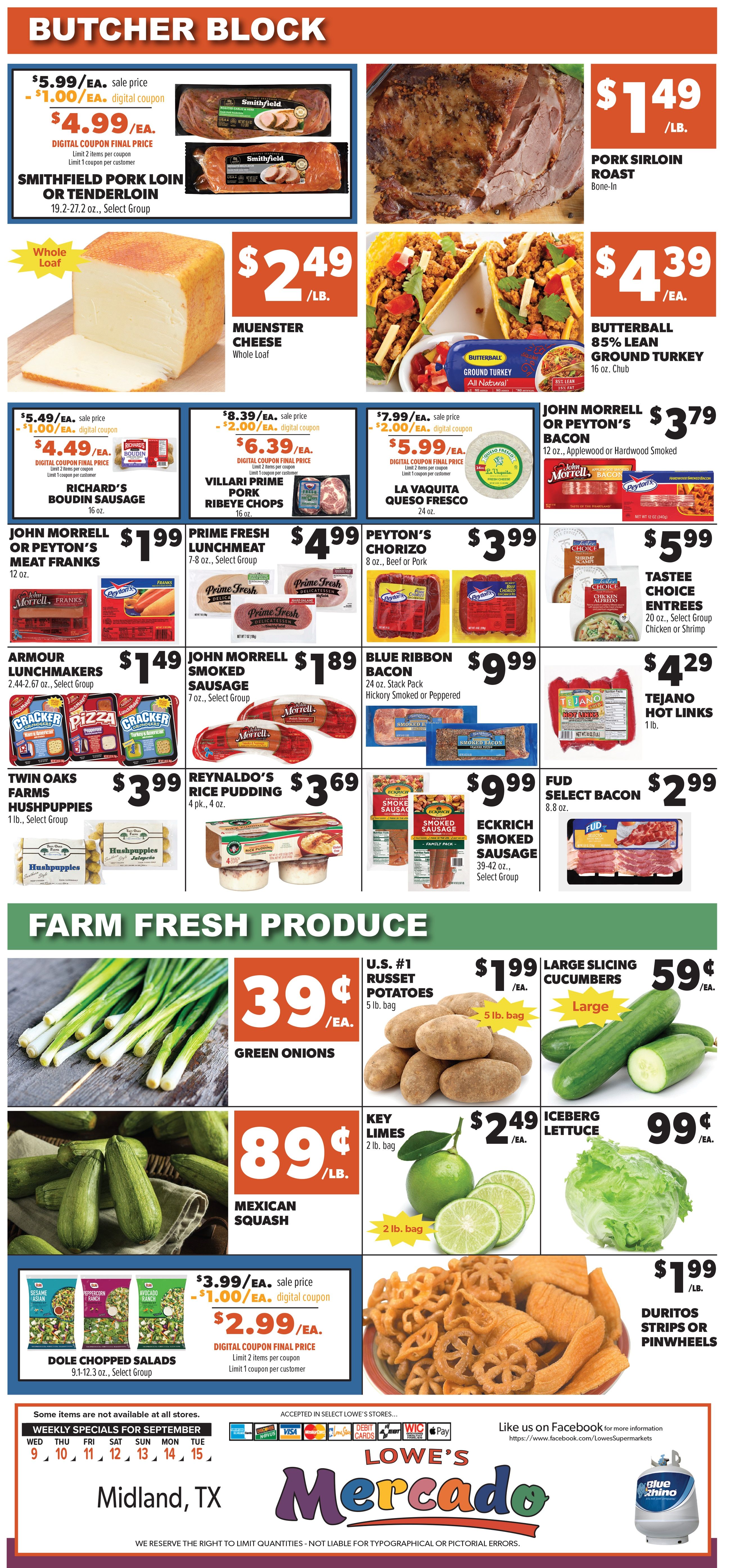 Lowe's Mercado (Midland, TX) Weekly Ad September 9 - 15, 2026