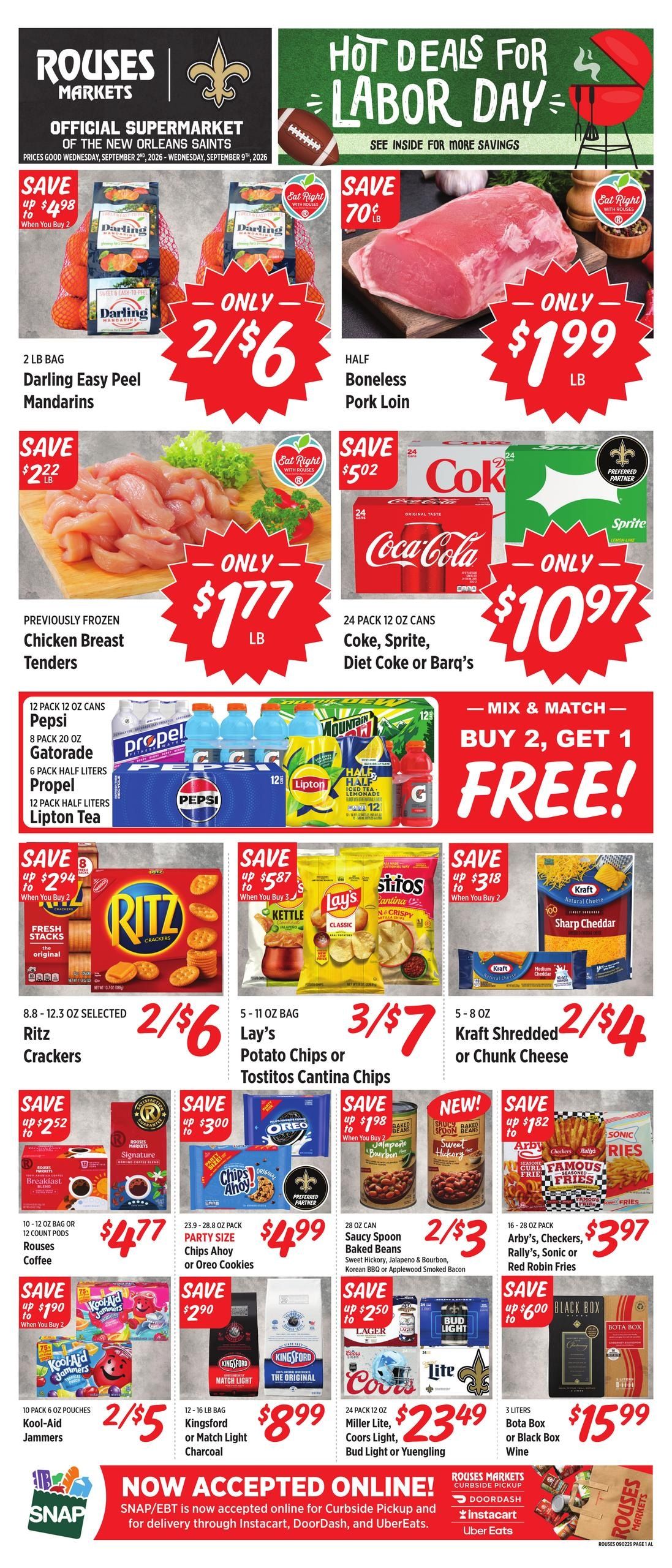 Rouses Supermarkets (Mobile Area, AL) Weekly Ad September 2 - 9, 2026