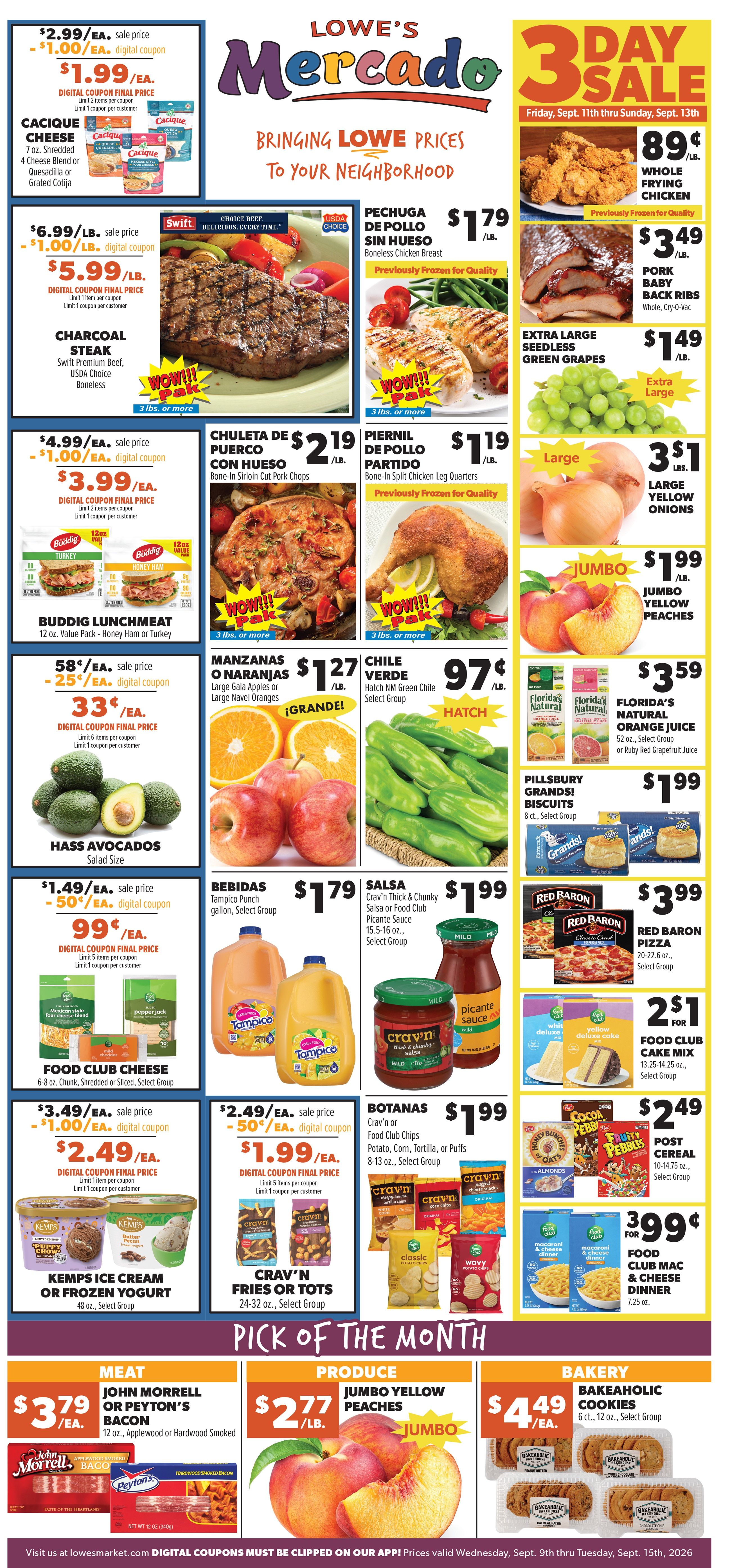Lowe's Mercado (Texas) Weekly Ad September 9 - 15, 2026