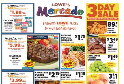 Lowe's Mercado (Texas) Weekly Ad September 9 - 15, 2026