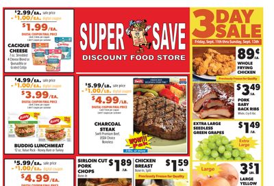 Super Save Weekly Ad September 9 - 15, 2026
