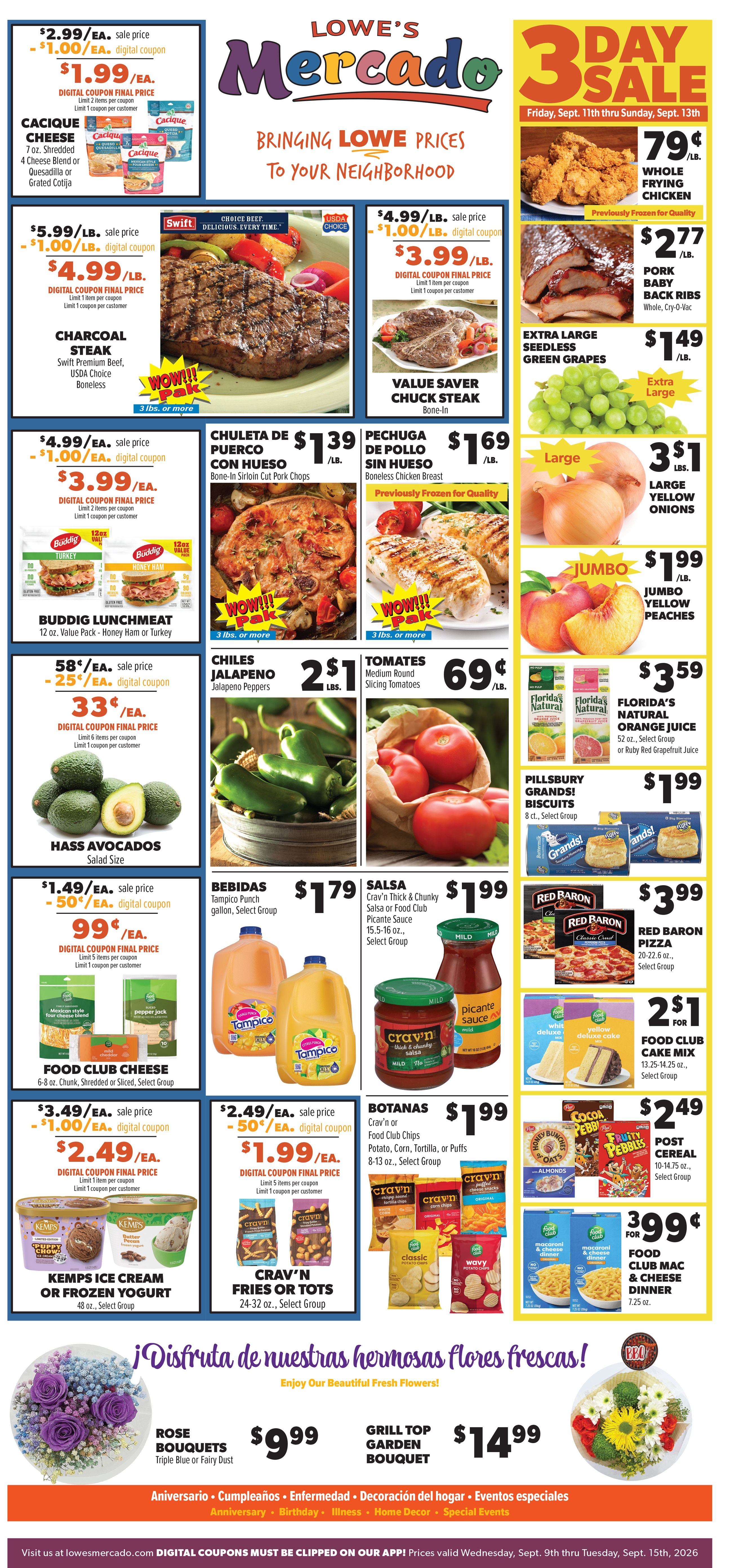 Lowe's Mercado (Anthony, TX) Weekly Ad September 9 - 15, 2026