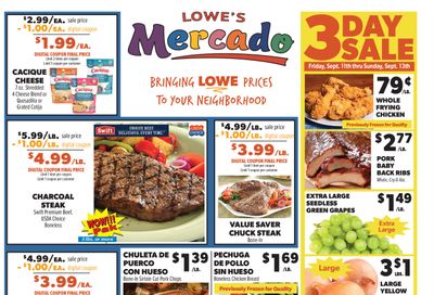Lowe's Mercado (Anthony, TX) Weekly Ad September 9 - 15, 2026