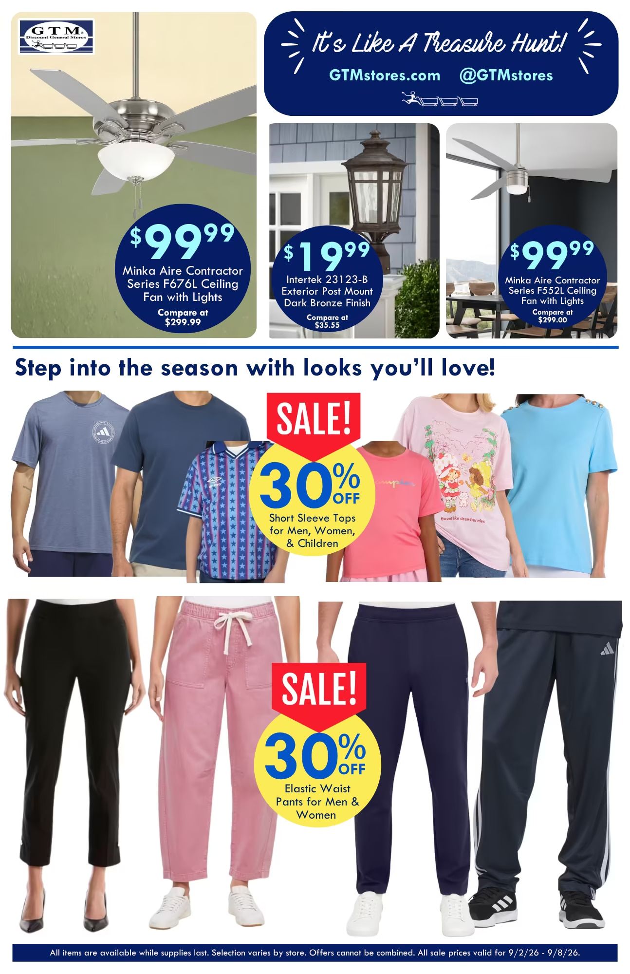 GTM Discount General Store Weekly Ad September 2 - 8, 2026