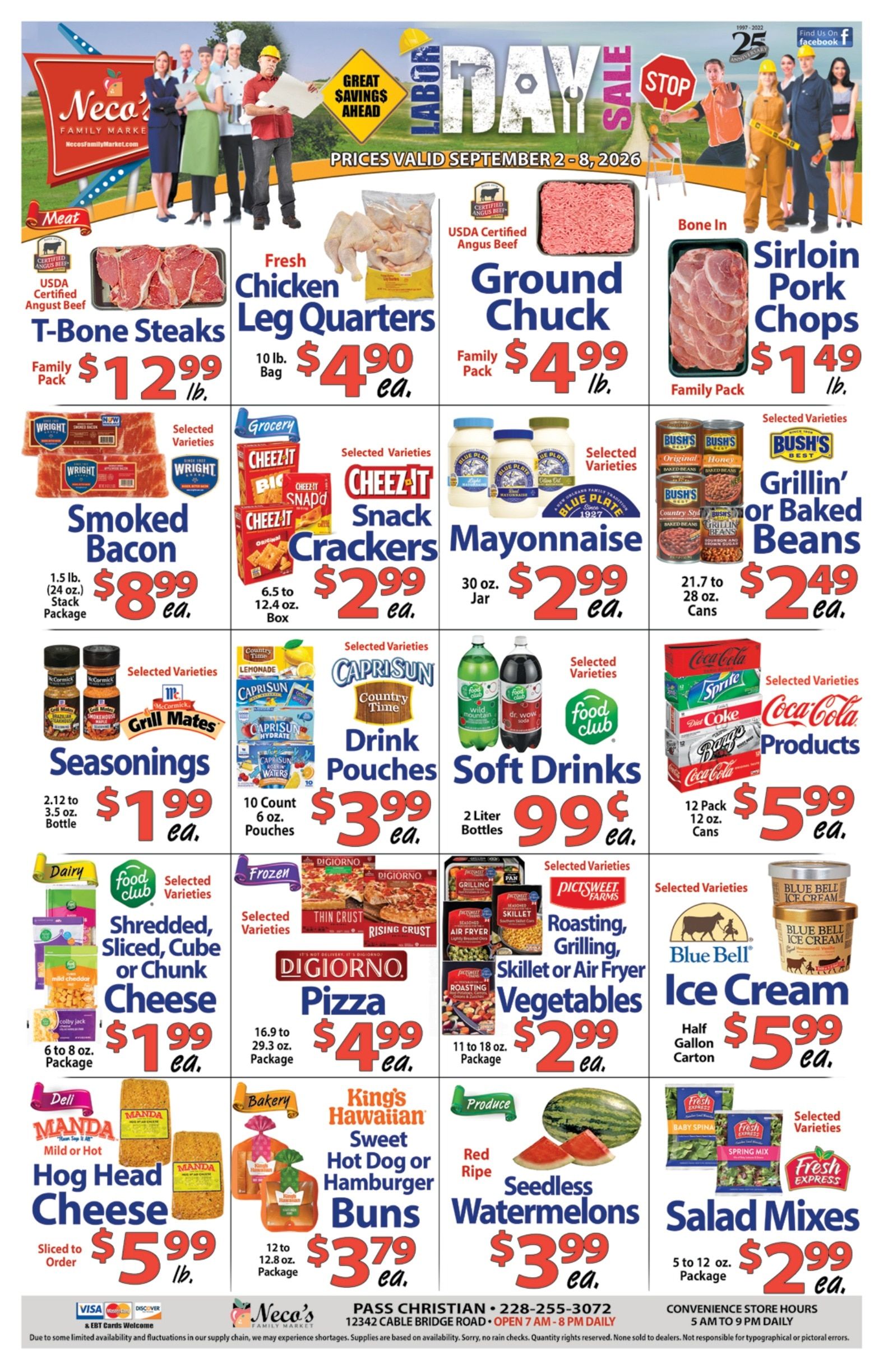 Neco's Family Market Weekly Ad September 2 - 8, 2026