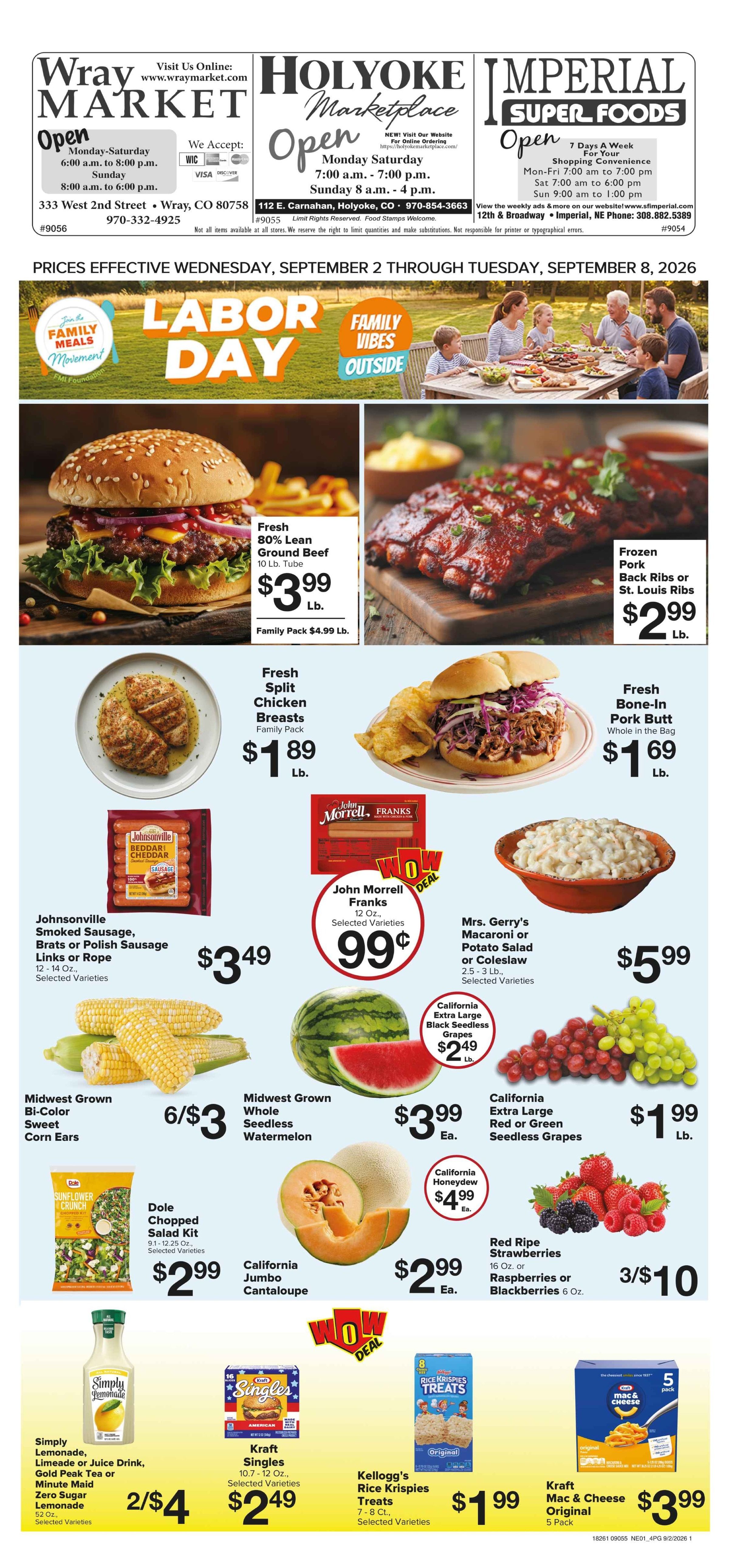 Imperial Superfoods Great Deals This Week! Weekly Ad September 2 - 8, 2026