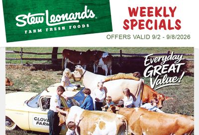 Stew Leonard's Weekly Ad September 2 - 8, 2026
