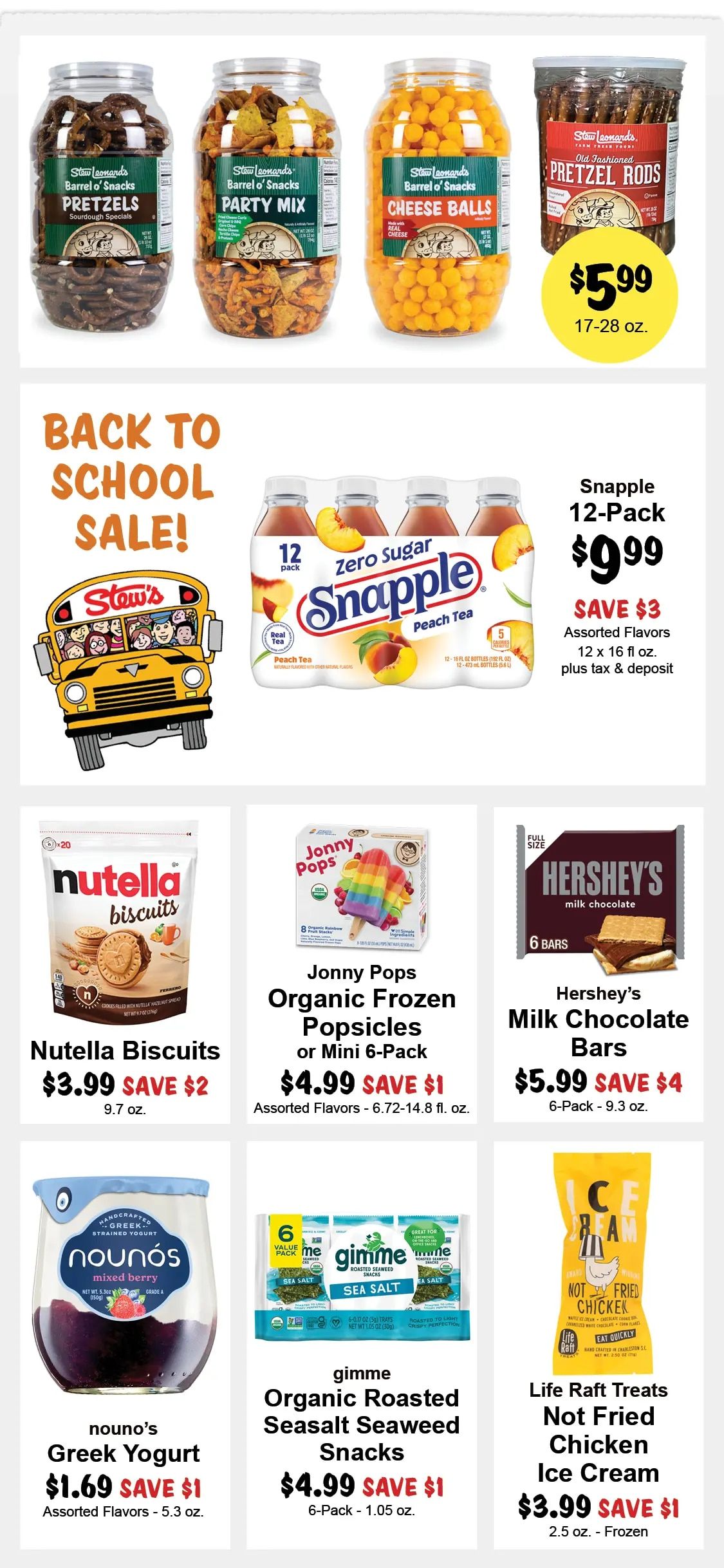 Stew Leonard's Weekly Ad September 2 - 8, 2026