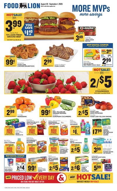 Food Lion (Keysville Area, VA) Weekly Ad August 26 - September 1, 2026