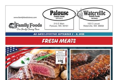 Waterville Family Foods Weekly Ad September 2 - 8, 2026