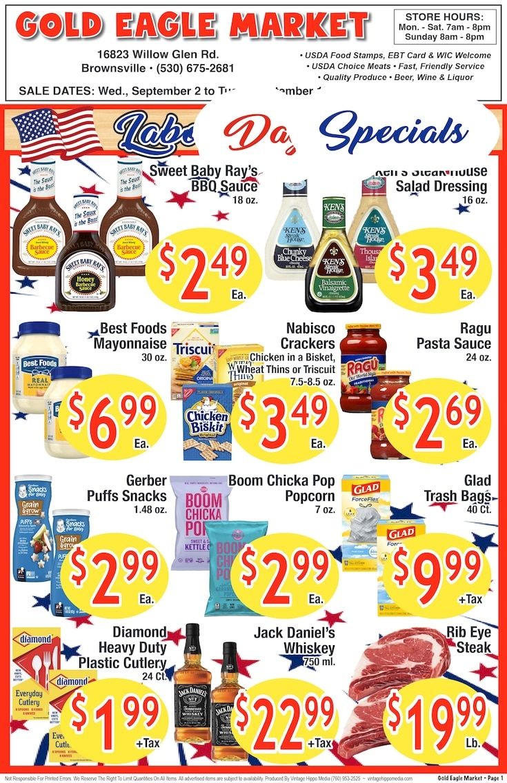 Gold Eagle Market Weekly Ad September 9 - 15, 2026