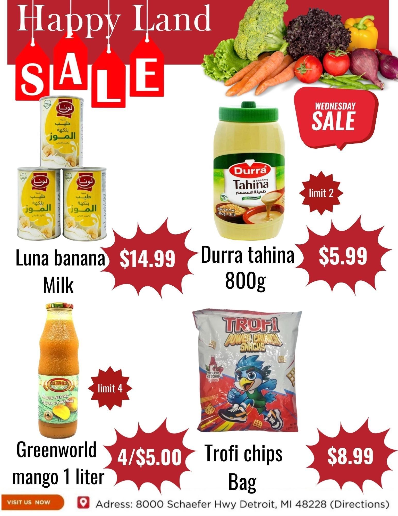 Happy Land Market (8000 Schaefer Highway, Detroit, MI) Weekly Ad September 2 - 2, 2026