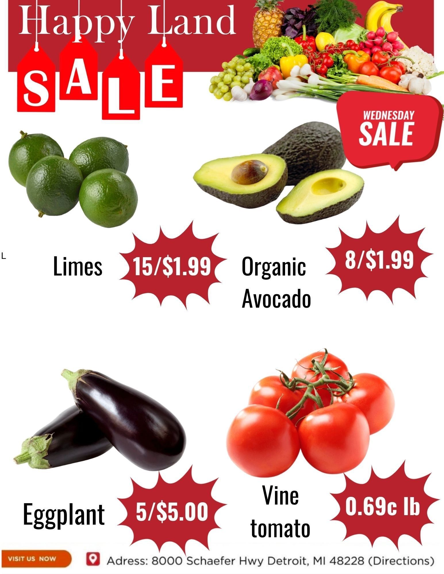 Happy Land Market (8000 Schaefer Highway, Detroit, MI) Weekly Ad September 2 - 2, 2026