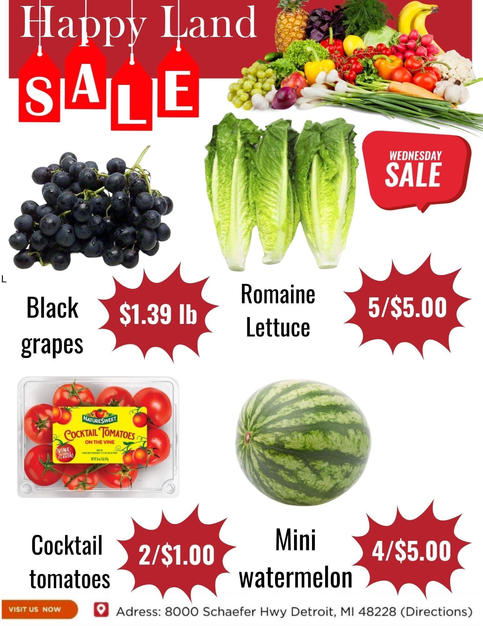 Happy Land Market (8000 Schaefer Highway, Detroit, MI) Weekly Ad September 2 - 2, 2026