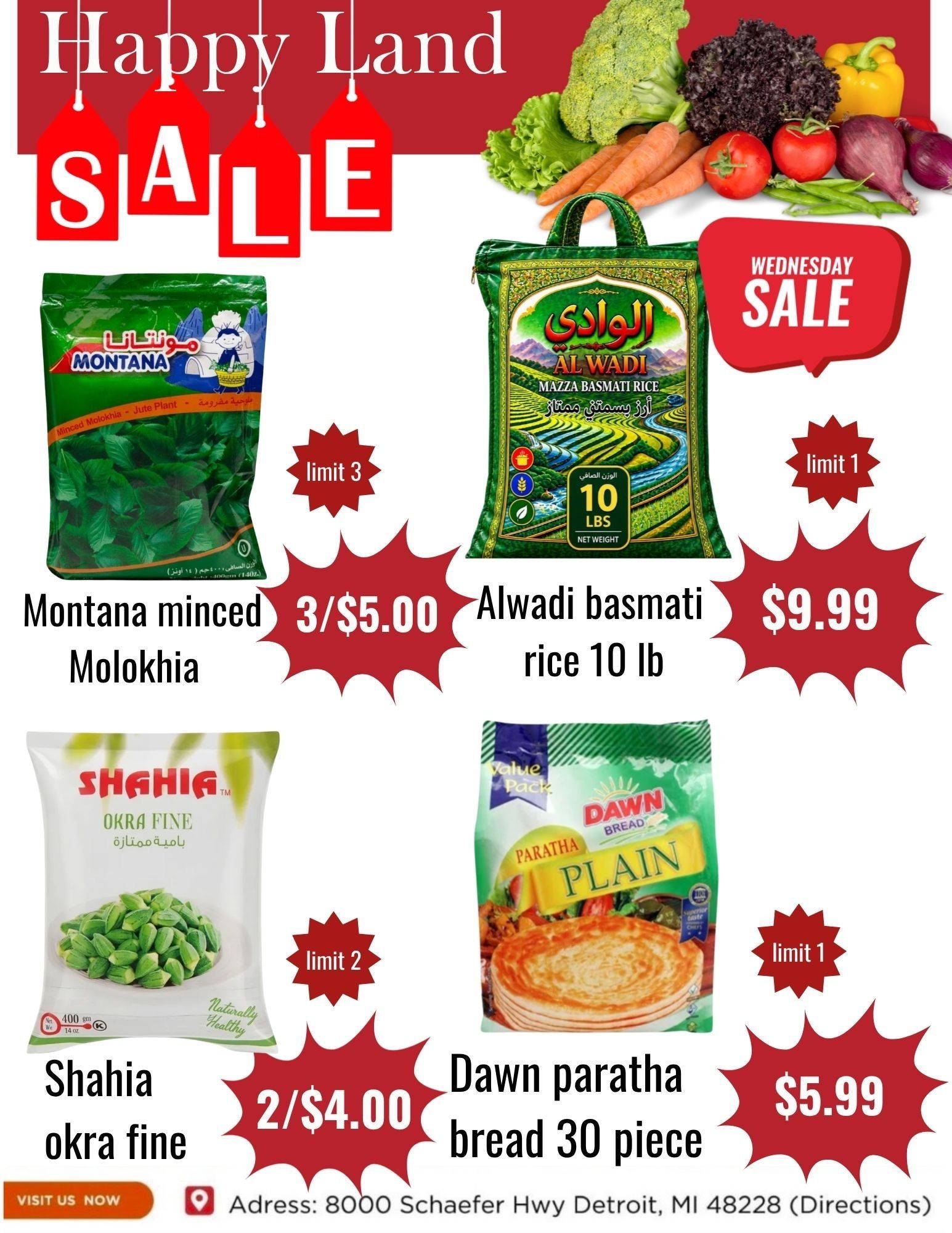 Happy Land Market (8000 Schaefer Highway, Detroit, MI) Weekly Ad September 2 - 2, 2026