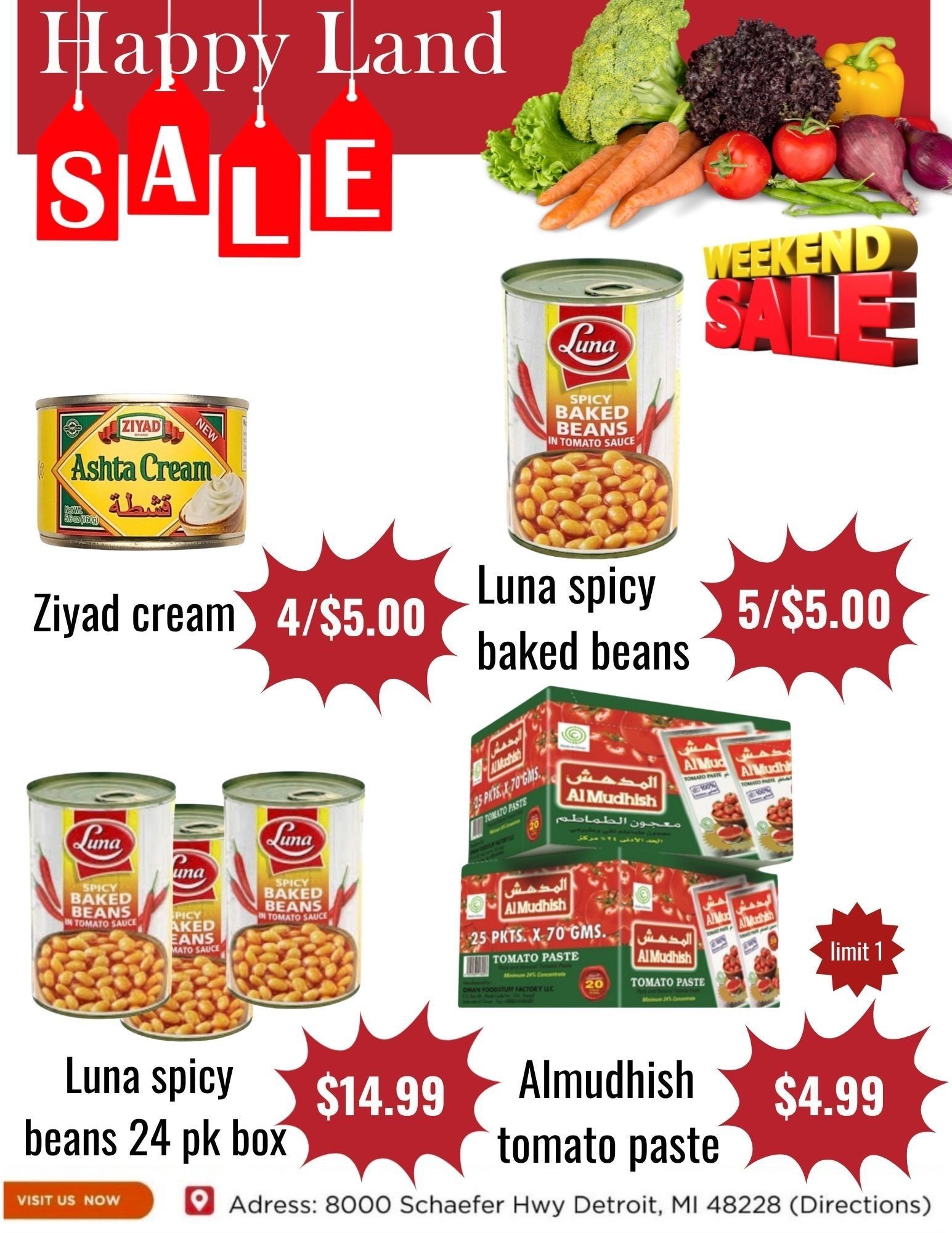 Happy Land Market (8000 Schaefer Highway, Detroit, MI) Weekly Ad September 2 - 2, 2026