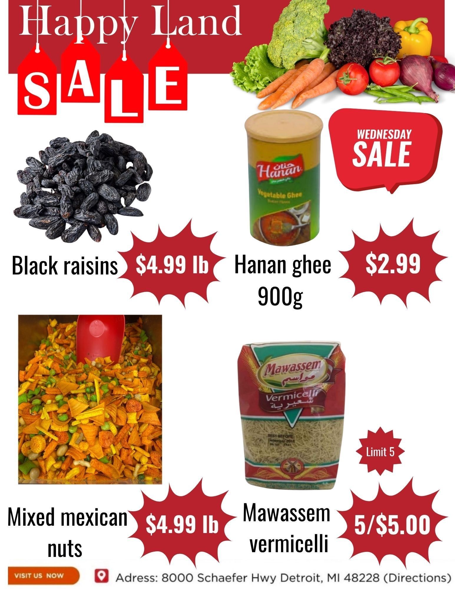 Happy Land Market (8000 Schaefer Highway, Detroit, MI) Weekly Ad September 2 - 2, 2026