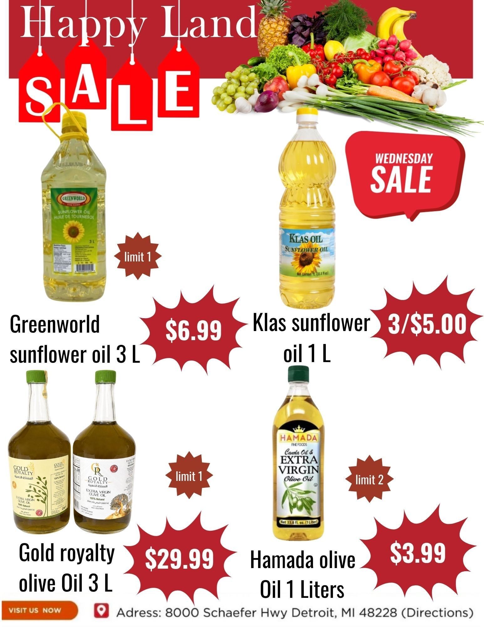 Happy Land Market (8000 Schaefer Highway, Detroit, MI) Weekly Ad September 2 - 2, 2026
