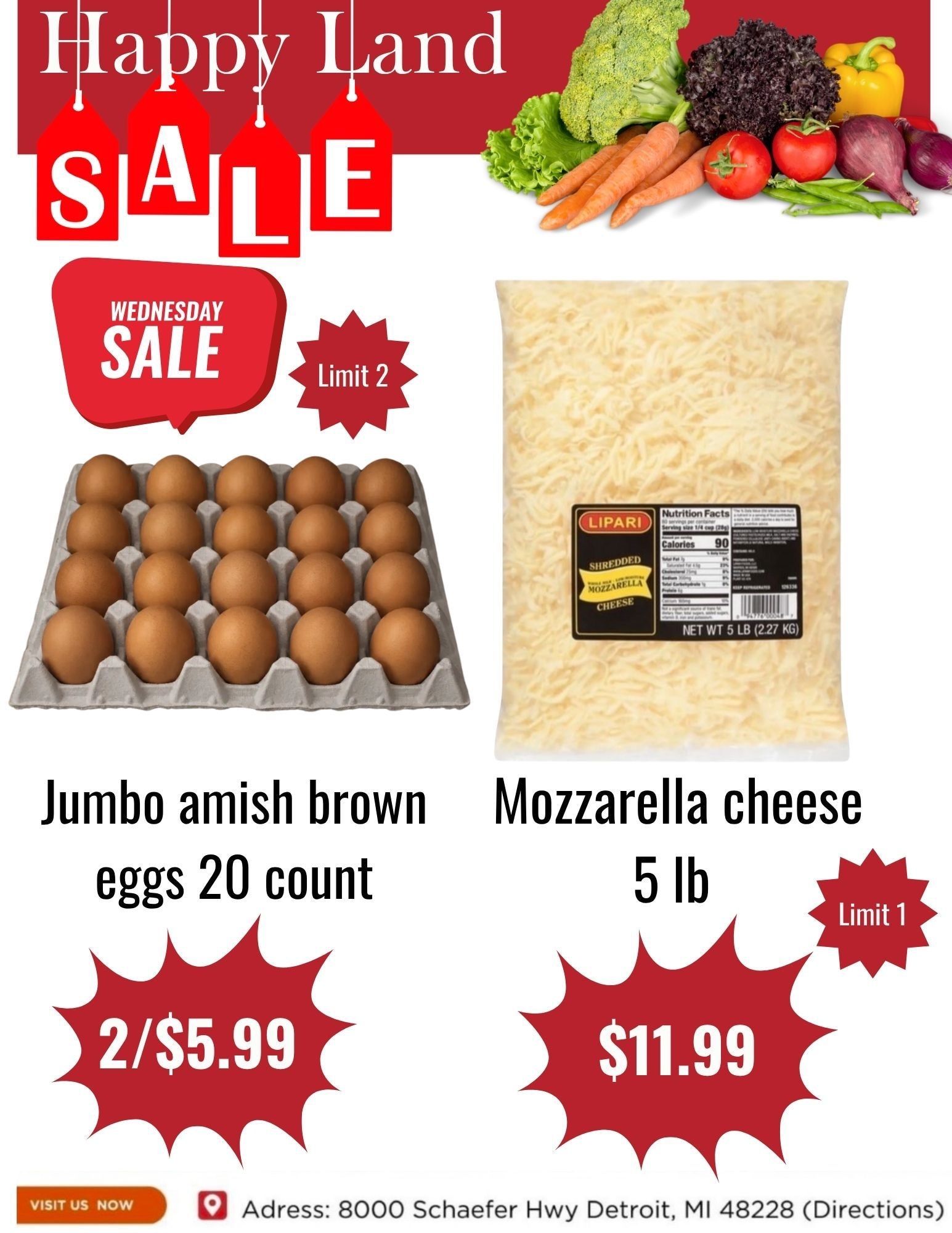 Happy Land Market (8000 Schaefer Highway, Detroit, MI) Weekly Ad September 2 - 2, 2026